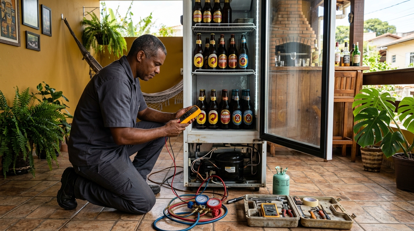 Conserto de placa eletrônica de cervejeira em Porto Alegre‑RS